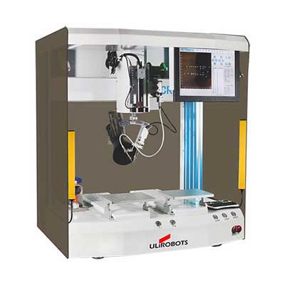 由力自动化CR520双工位全自动焊锡机介绍：